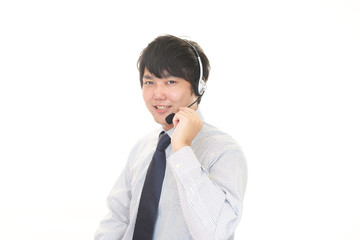 笑顔のオペレーター