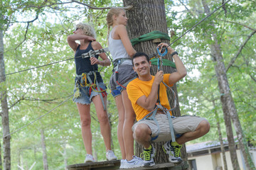 crossing the zipline