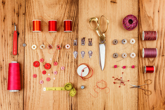 Collection of Assembled Sewing Notions 