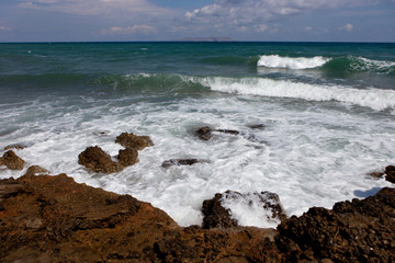 Fototapeta na wymiar sea landscape, Crete Analipsi