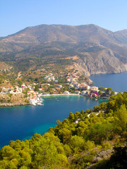 View over Assos in Kefalonia