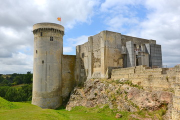 Fototapeta na wymiar Château Guillaume le Conquérant à Falaise