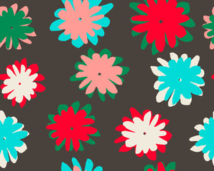 Beautiful pattern in small abstract flower. - 165122805