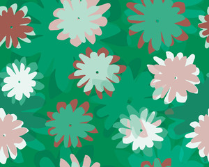 Beautiful pattern in small abstract flower. - 165122821