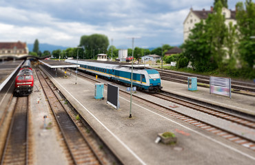 Hauptbahnhof Lindau, Bodensee, Deutschland, Bayern