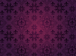 Dark Purple Wallpaper Damask