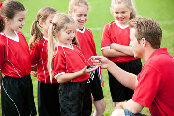 Soccer: Girl Gets Soccer Award