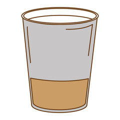 coffee in plastic cup vector illustration design