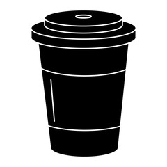 coffee in plastic cup vector illustration design