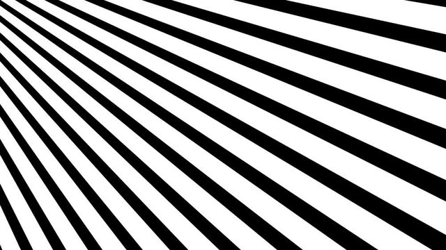 Spinning Bars geometric radial motion background loop black and white