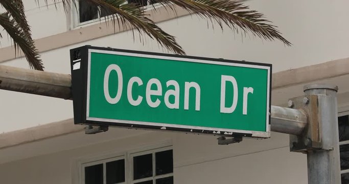 Ocean Drive Art Deco district in South Beach Miami USA