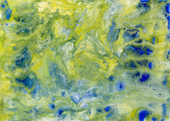 Abstract acrylic chaos painting