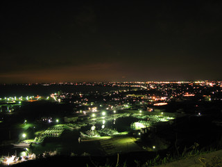 飯岡港の夜景
