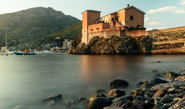 Building on the Beach at Levanto, Northern Italy