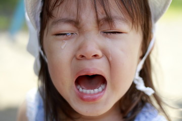 幼児(2歳児)の泣き顔