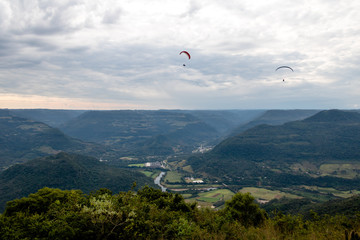 Paragliding at Ninho das Aguias (Eagle's Nest) - Nova Petropolis, Rio Grande do Sul, Brazil