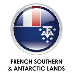 Round flag of French Southern & Antarctic Lands