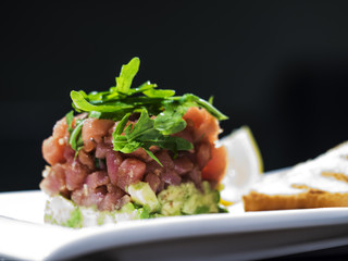a tuna tartare