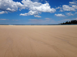 Beach scene of Dunleith Point, The Entrance, NSW Central Coast Australia.