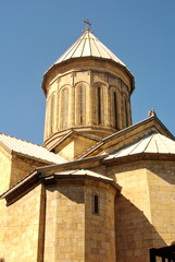 Fototapeta na wymiar The Cathedral of Sioni or the Cathedral of the Assumption of the Virgin in the old city of Tbilisi.