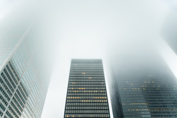 Skyscraper from a big financial area in Toronto