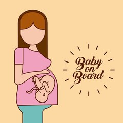 baby on board healthy icon vector illustration design graphic