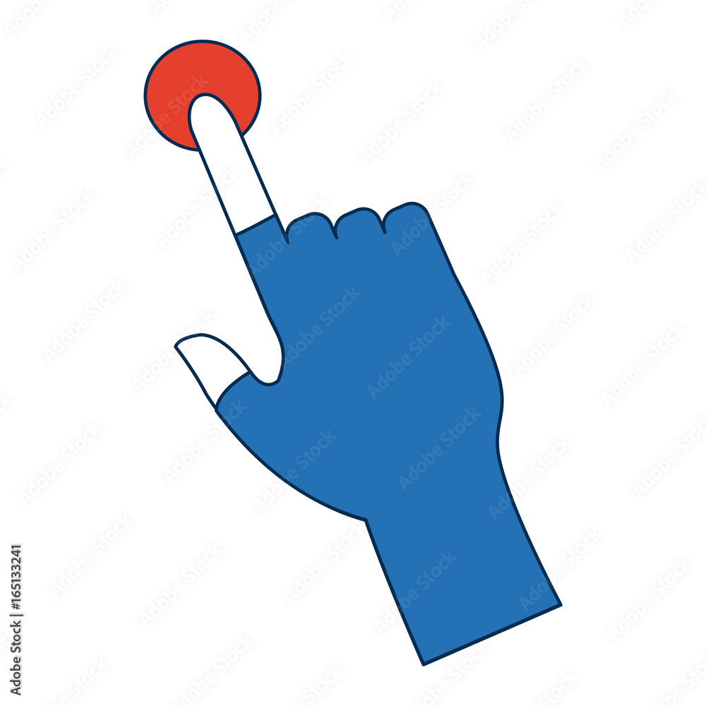 Poster click hand icon pointer finger cursor