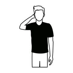 young man avatar character people design