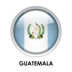 Round flag of Guatemala