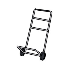 hand cart shipping box delivery service