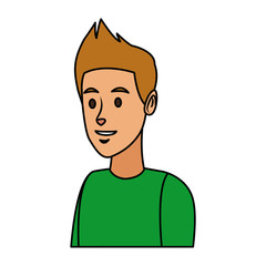 portrait young man avatar character people design