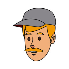 portrait man delivery face character person