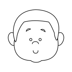 little boy face smile expression cartoon kid