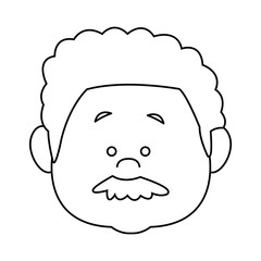 profile man face character person head cartoon