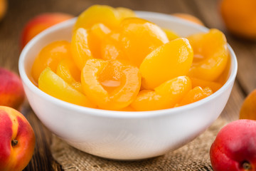 Portion of pickled Apricots