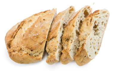 Baguette isolated on white