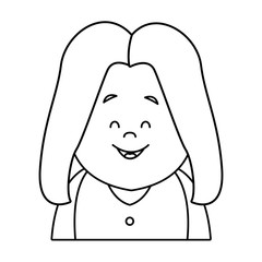 portrait woman cartoon people female avatar