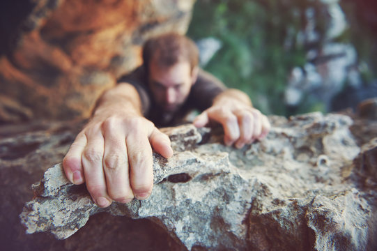 rock climbing