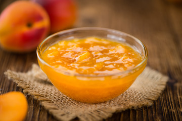 Portion of Apricot Jam (selective focus)