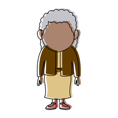 standing woman female adult person character