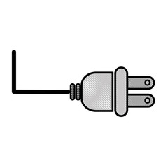 electric plug icon over white background vector illustration