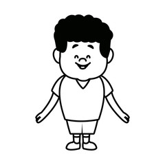 standing young boy child people character male