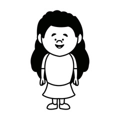 cartoon little girl young female person