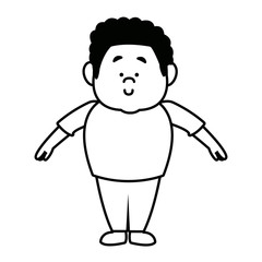 man male cartoon standing senior person character