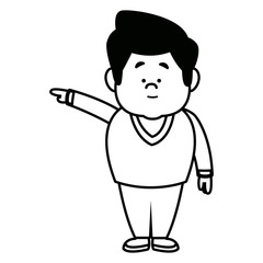 Fototapeta premium man male cartoon standing senior person character
