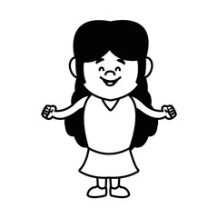 cartoon little girl young female person