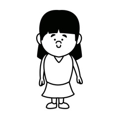cartoon little girl young female person