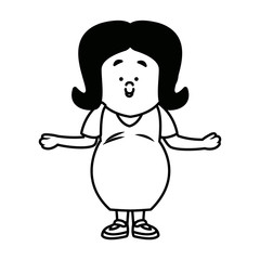 cartoon woman character people female