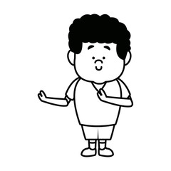 standing young boy child people character male