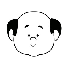 cartoon face man person avatar male profile